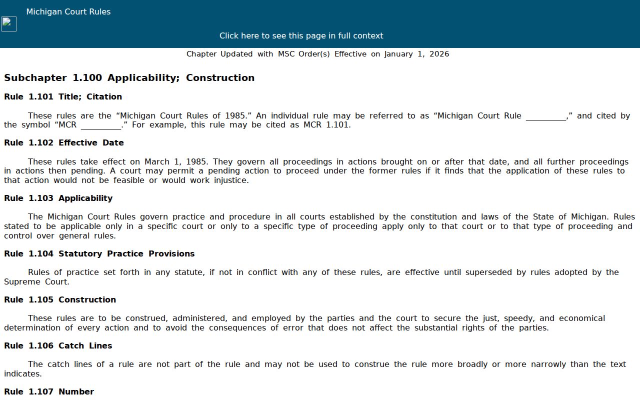 Iosco County court schedule reference for protected personal information rules