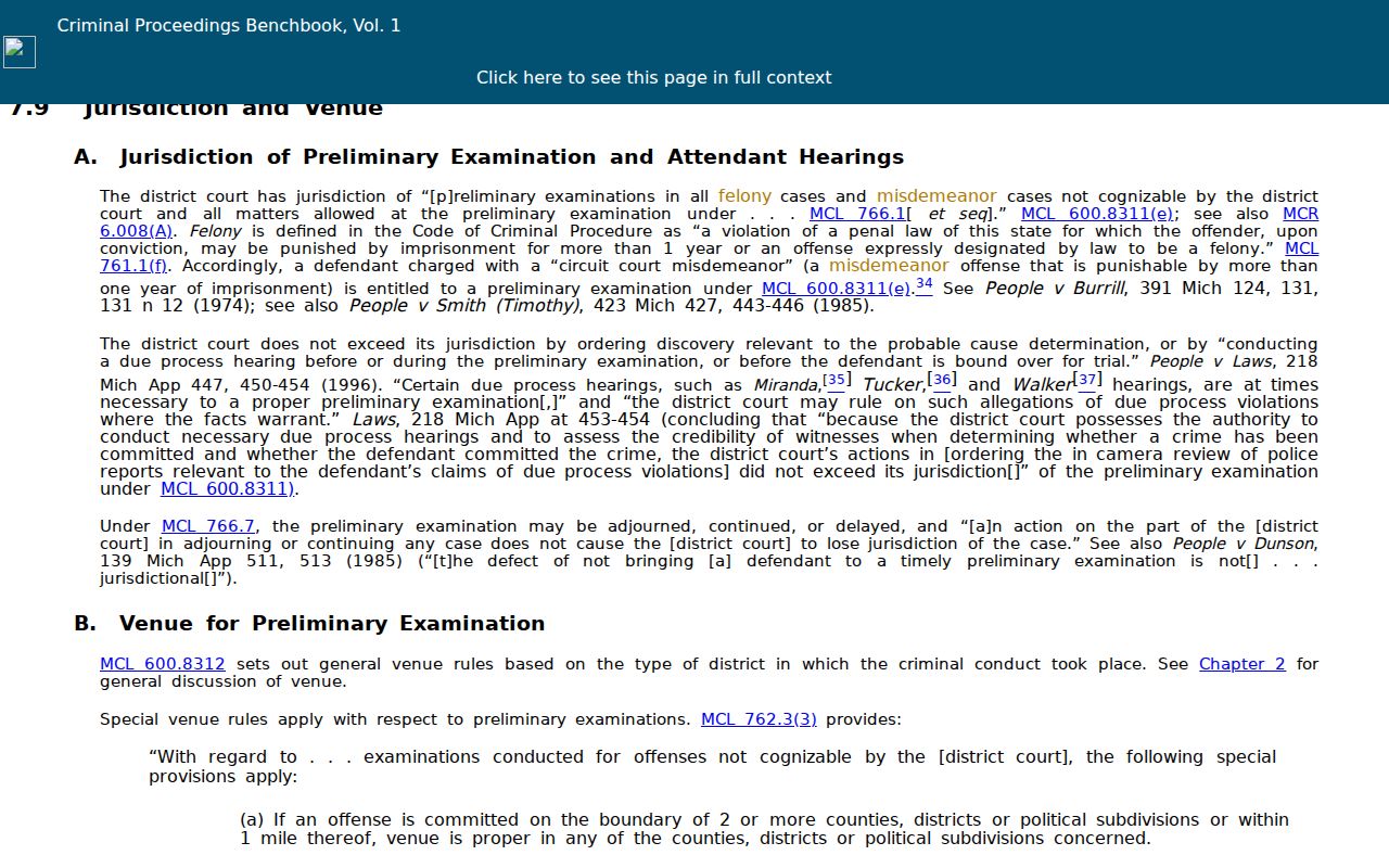 Iosco County criminal court docket bindover guidance