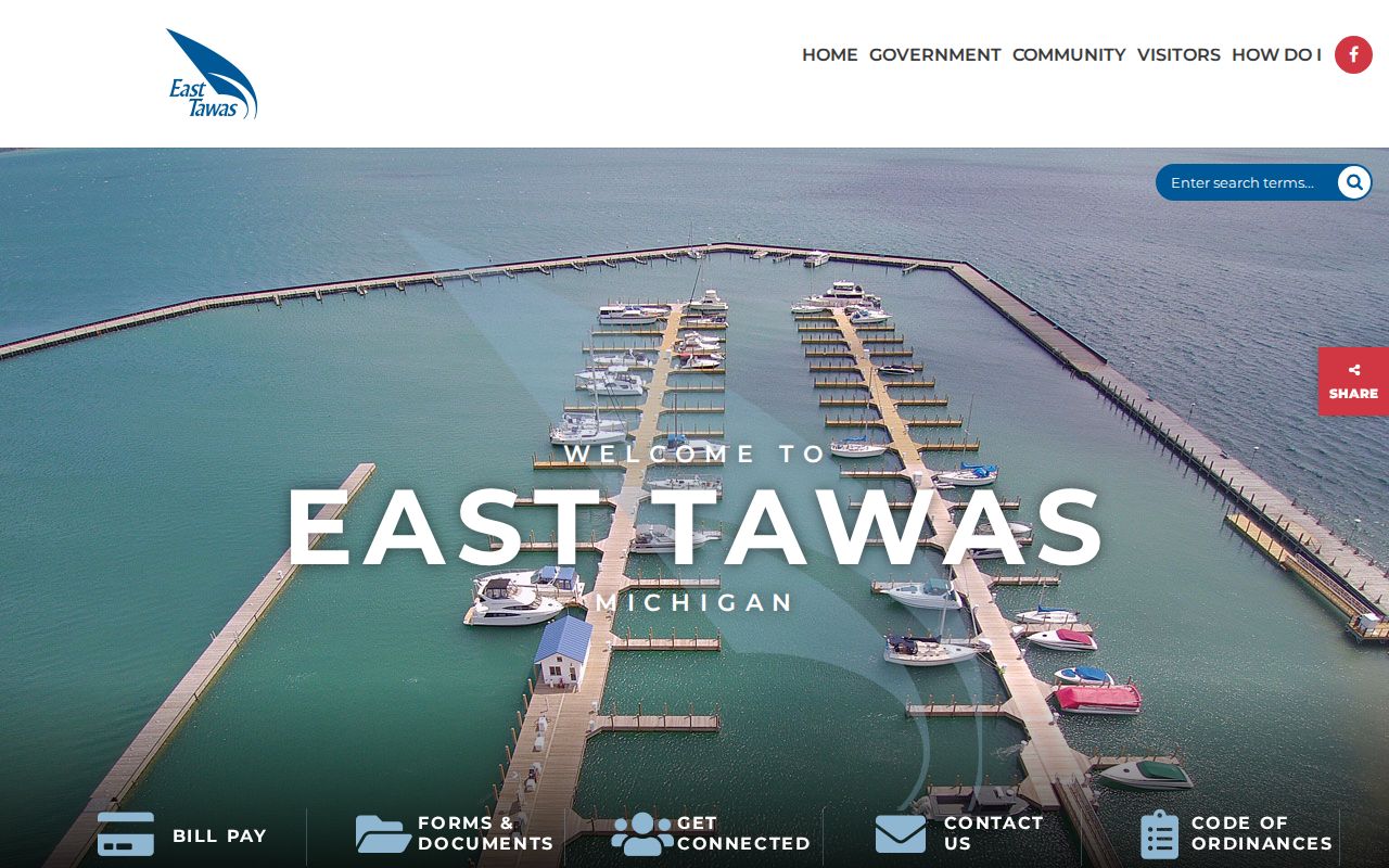 Iosco County court records source showing East Tawas city government context