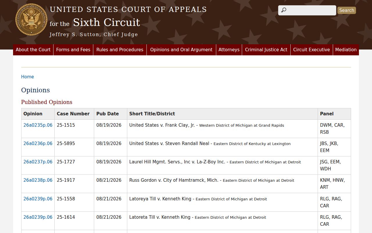 Iosco County traffic court record federal-court boundary source